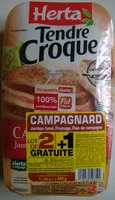 Mängden socker i Tendre croque campagnard