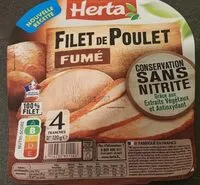 Mängden socker i Filet de poulet fumé