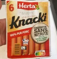Mängden socker i KNACKI Pur porc conservation sans nitrite