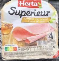 Mängden socker i Jambon Superieur fumé au miel