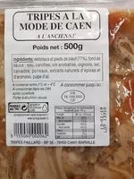 Mängden socker i Tripe a la mode de caen