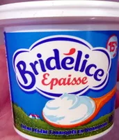 Mängden socker i Crème légère épaisse 15% Mat. Gr.