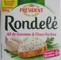 Mängden socker i RONDELE AIL DE GARONNE & FINES HERBES MAXI FORMAT 200g