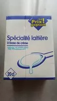 Mängden socker i Spécialité laitière à base de crème 