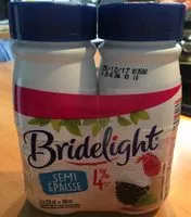 Mängden socker i Spécialité laitière UHT base crème légère semi épaisse 4%mg BRIDELIGHT, bouteille
