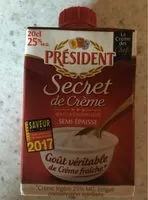 Mängden socker i Secret de crème - Crème fraîche semi-épaisse