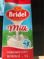 Mängden socker i Bridel Entier Slim Uht