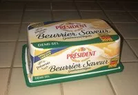 Mängden socker i Beurrier Saveur Gastronomique DEMI-SEL