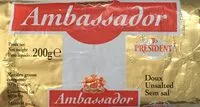 Mängden socker i President Ambassador Unsalted Butter