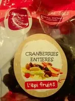 Mängden socker i Cranberries entieres