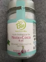 Mängden socker i Huile biologique noix de coco
