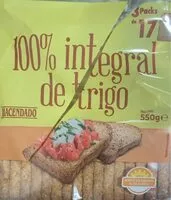 Mängden socker i Pan tostado 100% inegral