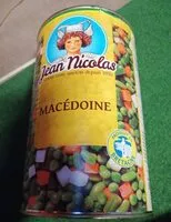Mängden socker i Jean nicolas 2655g macedoine de legumes