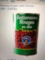 Mängden socker i Jean nicolas 2655g betteraves cubes assaisonnees