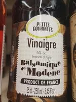 Mängden socker i vinaigre balsamique de Modene
