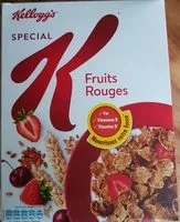 Mängden socker i Céréales Special K Kellogg's Fruits Rouges