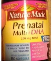 Mängden socker i Prenatal Multi + DHA Softgels