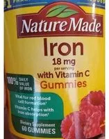 Mängden socker i Iron With Vitamin C Gummies