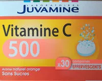 Mängden socker i Juvamine Vitamine C 500 comprimés effervescents