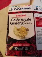Mängden socker i Gelée royale ginseng de Sibérie