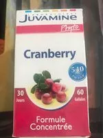 Mängden socker i Juvamine Phyto Cranberry