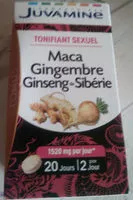 Mängden socker i maca gingembre, ginseng-Sibérie