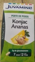Mängden socker i Juvamine Phyto - Konjac, Ananas - 42 Gélules