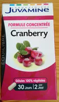 Mängden socker i Juvamine Cranberry. BT