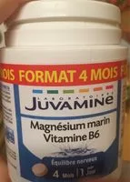 Mängden socker i Magnesium marin  vitamine B6