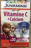 Mängden socker i Junior Vitamine C & Calcium goût Fraise à croquer