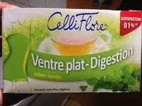 Mängden socker i Thé Ventre plat - Digestion