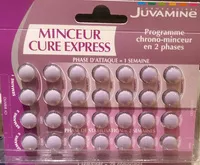 Mängden socker i Minceur Cure Express