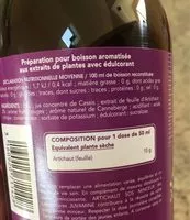 Mängden socker i Juvamine Boisson 'Artichaut' - 500 ML