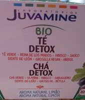 Mängden socker i Juvamine, Bio ,te Detox