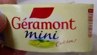 Mängden socker i Käse Géramont Mini