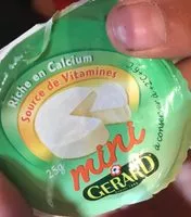 Mängden socker i Gerard Mini Camembert Cheese 5portions