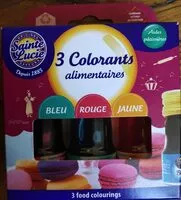 Mängden socker i 3 colorants alimentaires