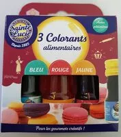 Mängden socker i 3 colorants alimentaires assortis Sainte Lucie