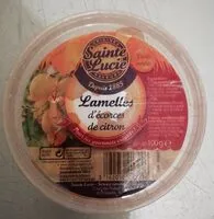 Mängden socker i Lamelles d'écorces de citron