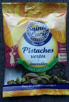 Mängden socker i Pistaches vertes émondées