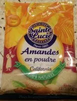 Mängden socker i Amandes en poudre