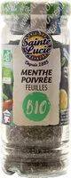 Mängden socker i Menthe poivrée feuilles BIO