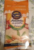 Mängden socker i Amandes en poudre d'Espagne