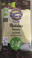 Mängden socker i raisins bruns sultanine