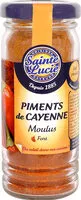 Mängden socker i Piments de Cayenne Moulus