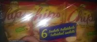 Mängden socker i Chips 6 Sachets Individuel 6x30g