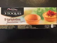 Mängden socker i Tartelettes Feuilletees LS 3 Toques X 9 99G