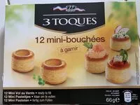 Mängden socker i Mini Bouchées à Garnir, 12 Pièces