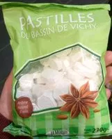 Mängden socker i Pastilles du bassin de Vichy arôme naturel d'anis