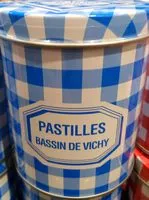 Mängden socker i Pastilles bassin de Vichy